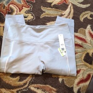 Nicole Miller Sport Light Gray Active Leggings